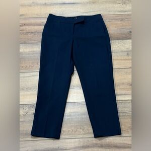 Talbots Women’s Dark Navy Petite Curvy Trousers Dress Pants